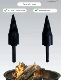 BT Woodline® | Houtklover Inclusief Opbergkoker | Houtsplijter | Houtkloof | Houtsplitter | Houtkloofboor | Kegelsplijter | Houtkliever | Aanmaakhout | Geschikt Voor Accutol, Schroeftol, Boormachine En Kloofmachines -Tuinwereld Verkoop 909x1200 1