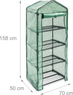 Relaxdays Kas Met Folie Voor In De Tuin Of Op Het Balkon - Tuinkas - Broeikas - Kweekkas - 4 -Tuinwereld Verkoop 916x1200 3