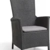 Allibert Vermont Verstelbare Tuinstoel - 64x68x107cm - Grafiet