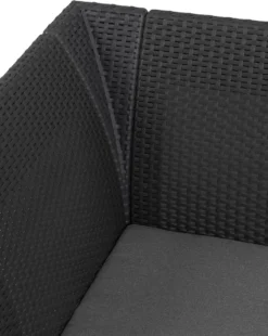 Keter Marie Hoek Loungeset Met Orlando Tafel - 6 Personen - Antraciet -Tuinwereld Verkoop 955x1200