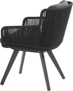 4 Seasons Outdoor 4SO Armstoel Flores Anthracite - 1 Stuk 8 4 Seasons Outdoor 4SO Armstoel Flores Anthracite - 1 Stuk -Tuinwereld Verkoop 964x1200