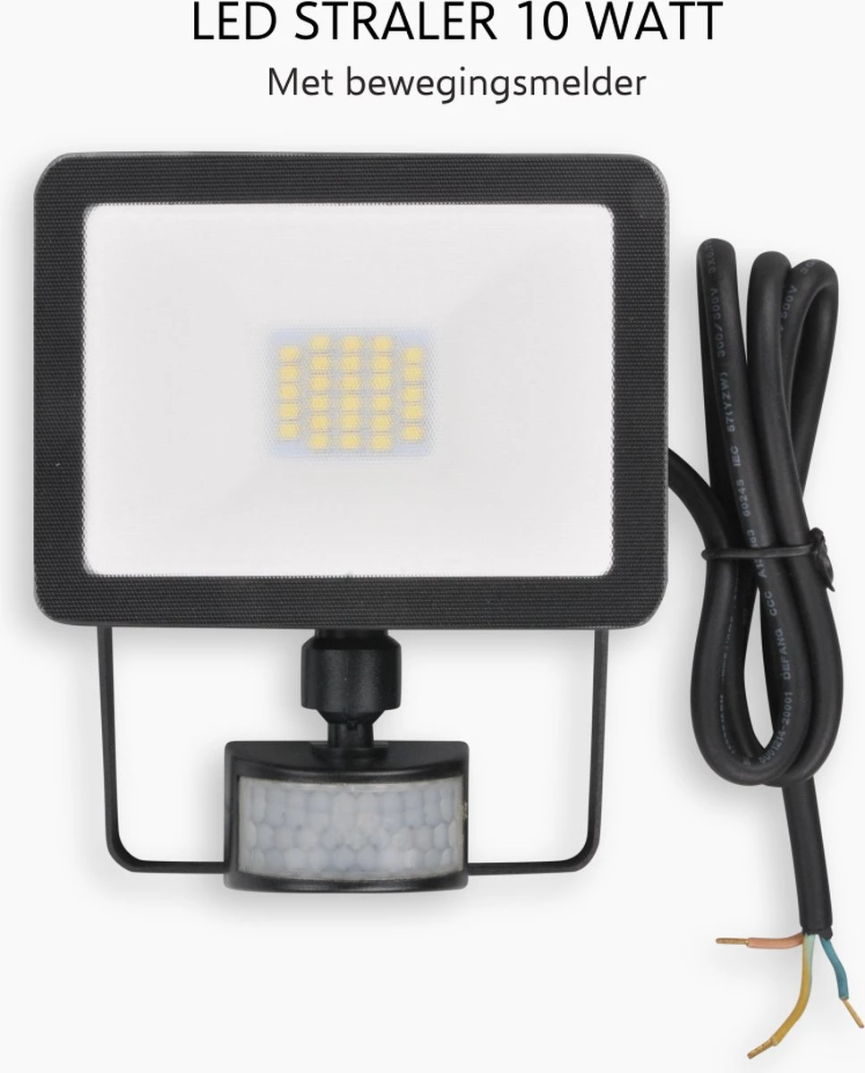 ELRO LF60 Design LED Buitenlamp Met Bewegingssensor - 10W – 800LM – IP54 Waterdicht - Zwart 8 ELRO LF60 Design LED Buitenlamp Met Bewegingssensor - 10W – 800LM – IP54 Waterdicht - Zwart - Afbeelding 8