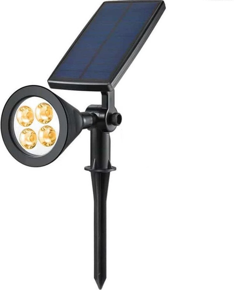 Solar Spot Light- Grond Spot Energiezuinig - Tuinverlichting Op Zonne-energie Met Nachtsensor - Sfeerverlichting Voor Op Gebouwen - Wit 1 Solar Spot Light- Grond Spot Energiezuinig - Tuinverlichting Op Zonne-energie Met Nachtsensor - Sfeerverlichting Voor Op Gebouwen - Wit
