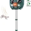 Dentools Ultrasone Kattenverjager - Kattenschrik - Zonneenergie - Marterverjager - Op Batterijen - Met Adapter - Katten Afweermiddel - Tuin - Ongedierte Verjager