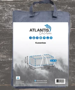 Opbergtas Voor Tuinmeubelkussens - 200 X 75 X 60 Cm (4 – 6 Lounge- Tuinkussens) - Grijs / Antraciet -Tuinwereld Verkoop 992x1200 1