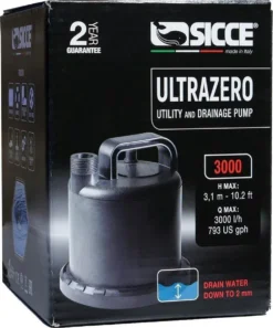 Sicce Ultra Zero - Vlakzuiger - Dompelpomp - Wateroverlast - 3000 L/h -Tuinwereld Verkoop 998x1200 2