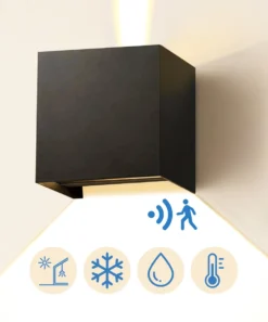 Buitenlamp Met Bewegingssensor - Buitenlamp Met Sensor - Wandlamp Buitenverlichting Met Sensor - Muurlamp Voor Binnen En Buiten